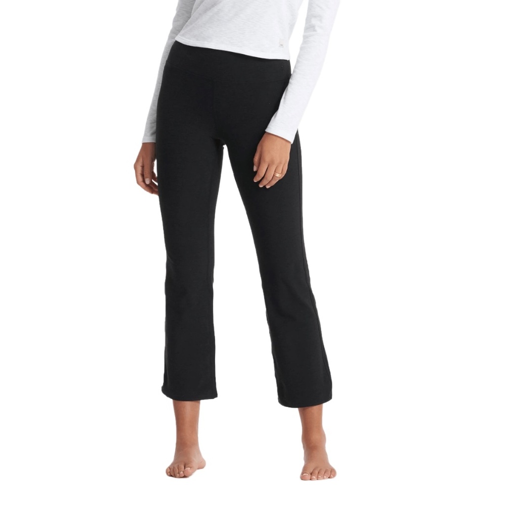 Vuori Mid Rise Elevation Slim Bootcut Pants - Black Heather | Size M